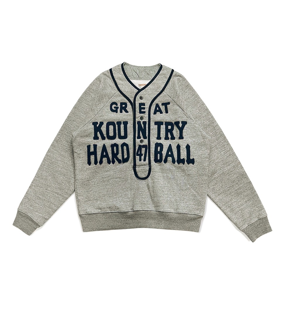 [KAPITAL]TOP JERSEY BASEBALL HENLY SWT (GREAT KOUNTRY)&#039;GREY&#039;