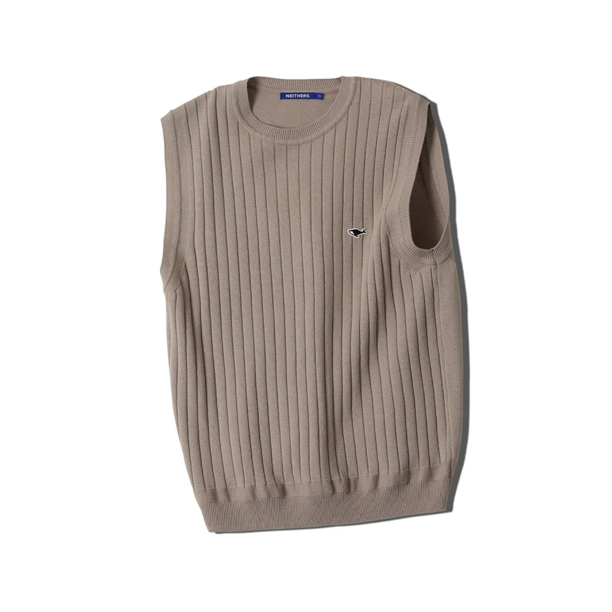 [NEITHERS] KNITTED VEST &#039;BEIGE&#039;