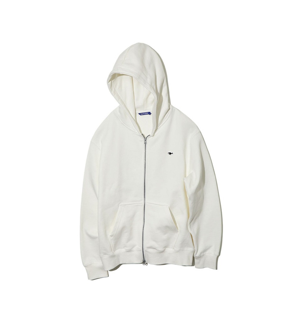 [NEITHERS] USA COTTON HOODED ZIP UP  &#039;OFF WHITE&#039;