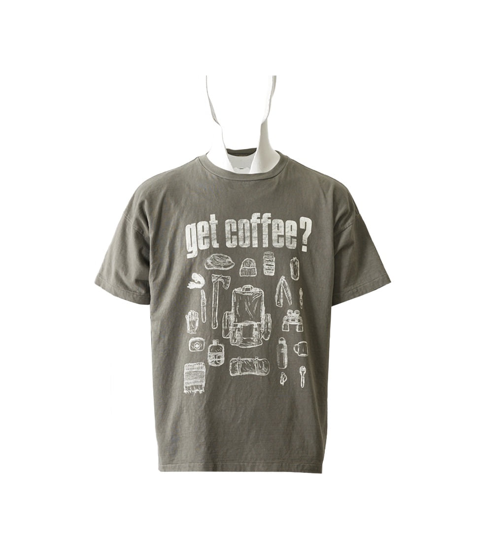 [REMI RELIEF]16/-COTTON JERSEY T(GET COFFEE) &#039;GREY&#039;