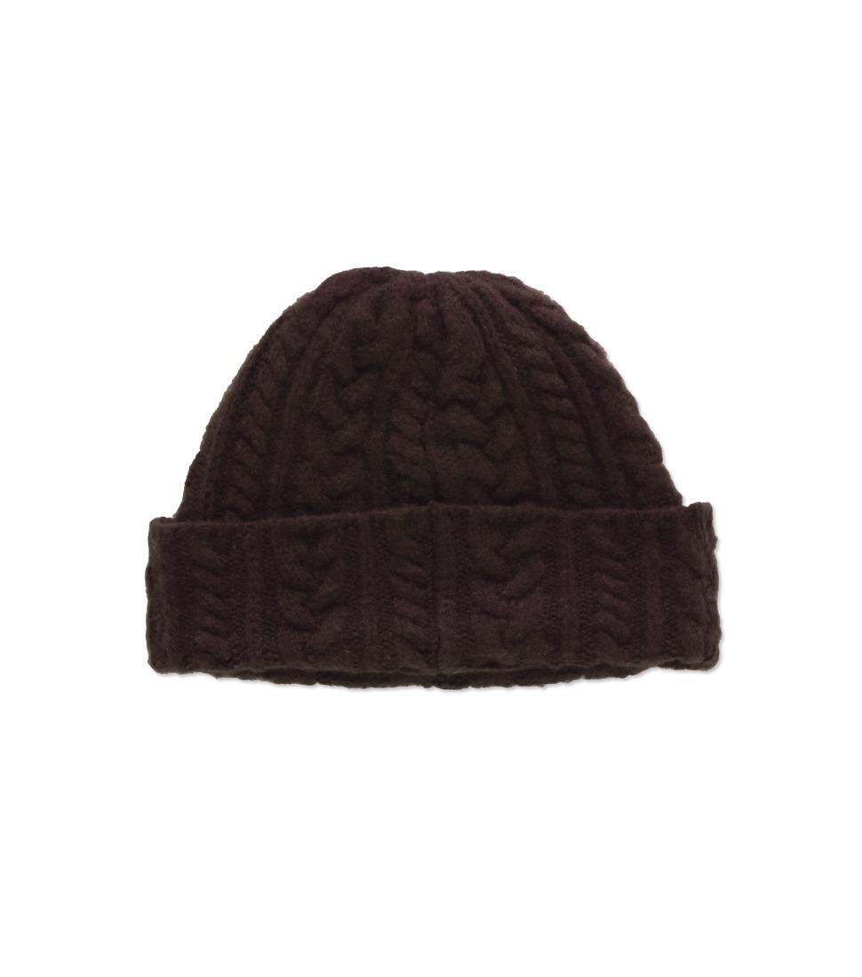 [HOWLIN] CABLE FESTIVAL HAT‘CHOCOLATE’