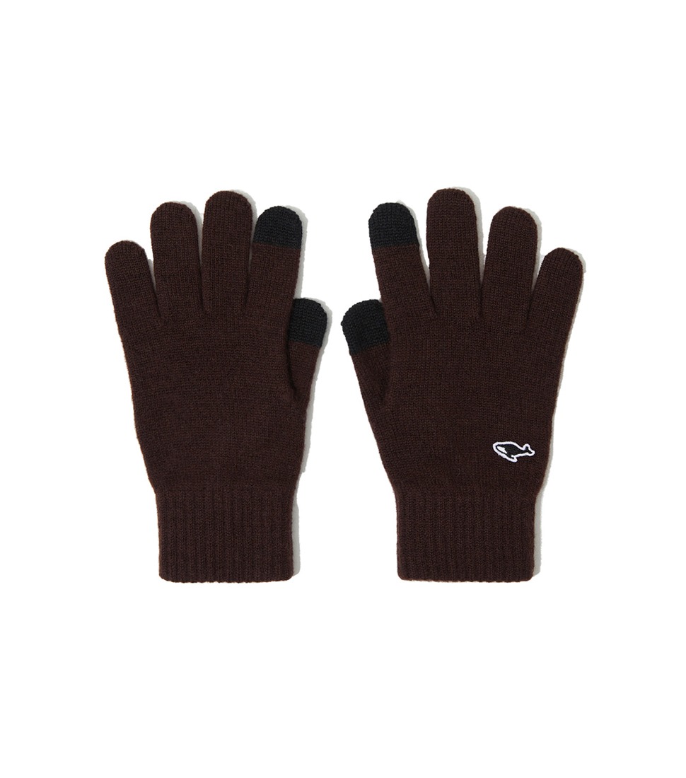 [NEITHERS] BASIC KNITTED GLOVES &#039;BROWN&#039;