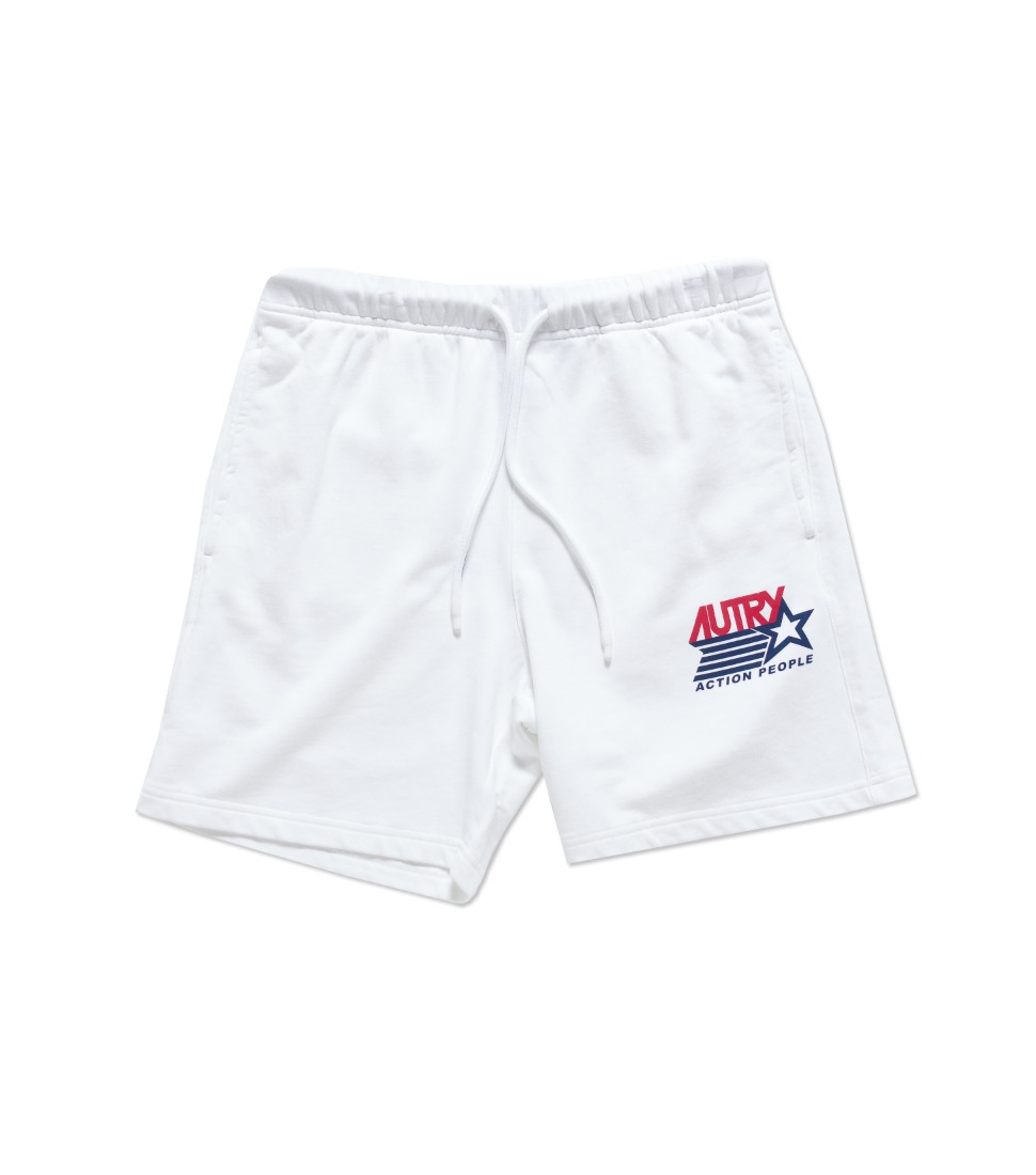 [AUTRY]SHORTS ICONIC MAN ACTION &#039;WHITE&#039;