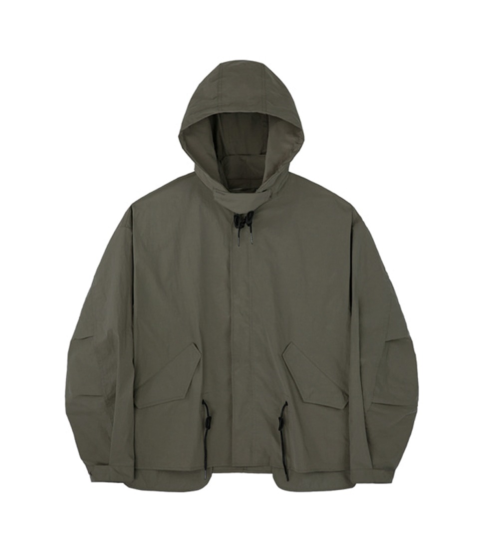[ART IF ACTS]CROPPED FISHTAIL SHIELD&#039;OLIVE&#039;