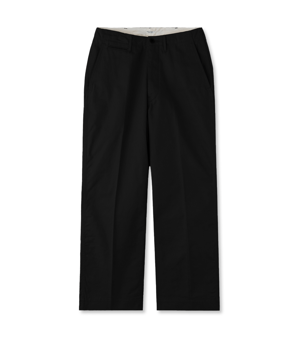 [PHIGVEL]PM-401OFFICER TROUSERS (WIDE) &#039;INK BLACK&#039;