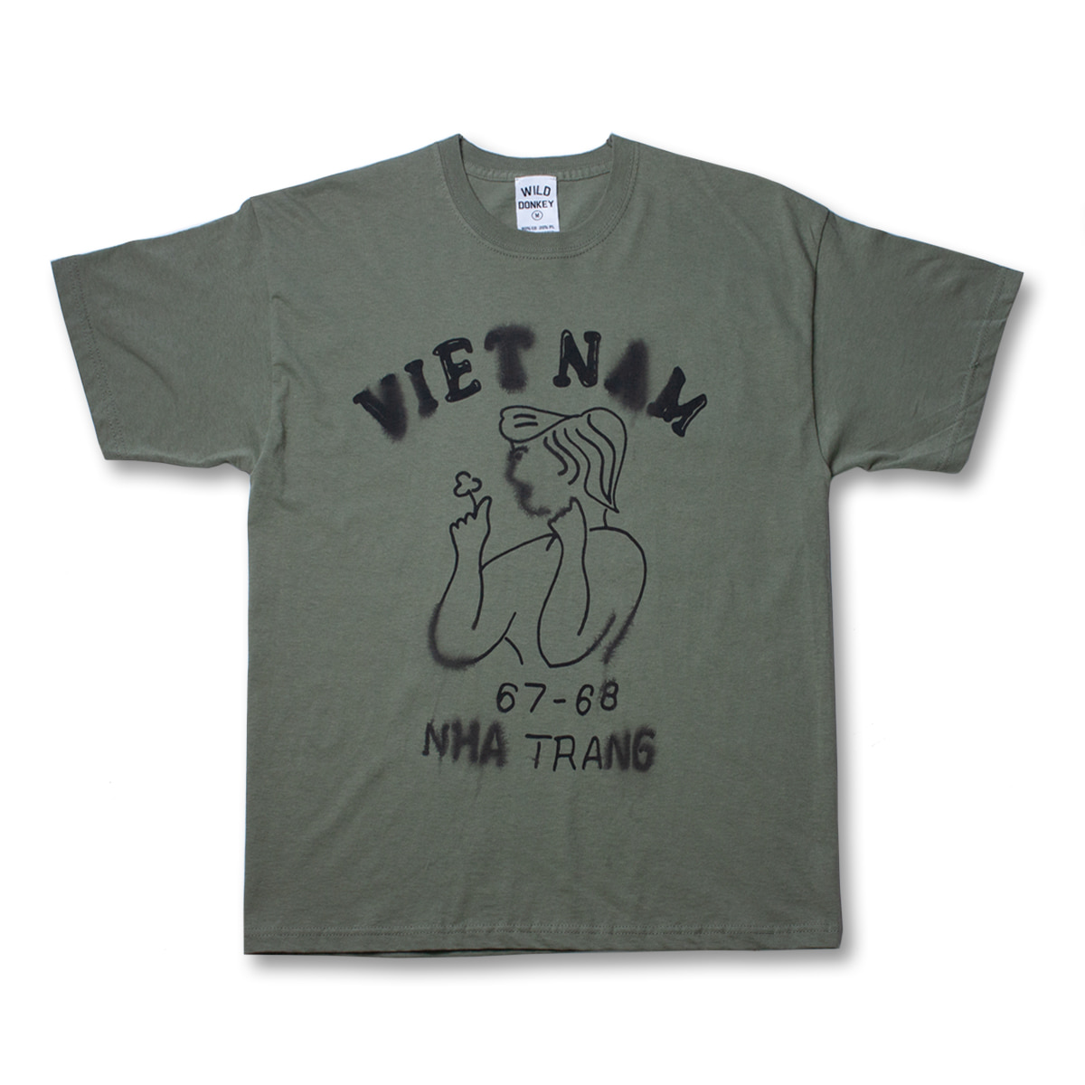 [WILD DONKEY] VIETNAM S/S T-SHIRT &#039;OLIVE&#039;