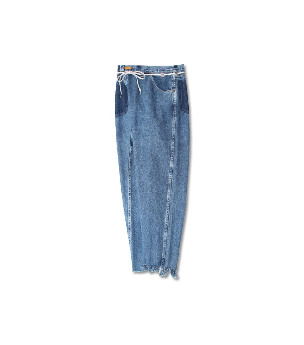 [MAISON EUREKA] VINTAGE REWORK BIGGY PANTS &#039;BLUE&#039;