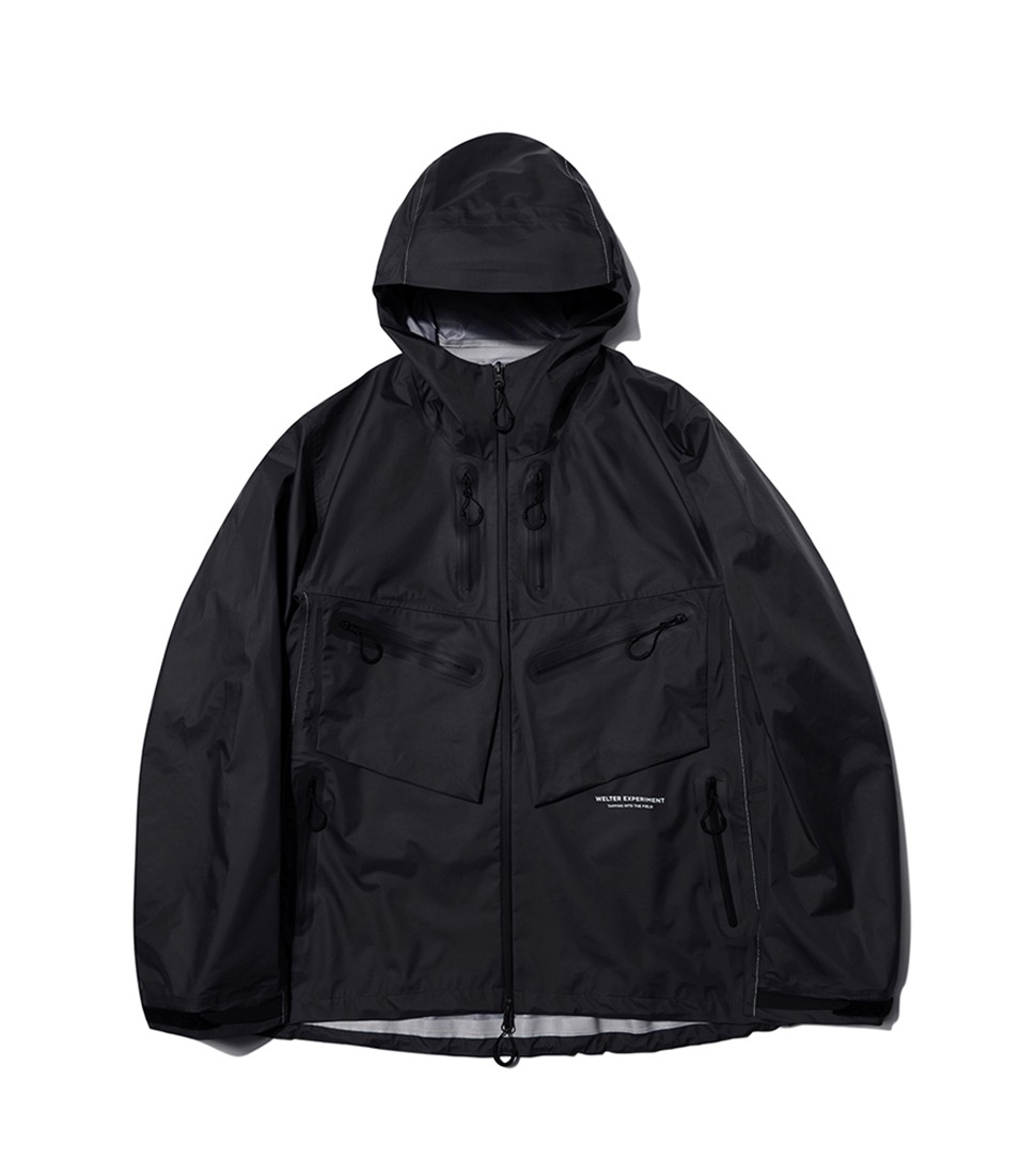 [WELTER EXPERIMENT]WOL015_3-LAYER UTILITY FIELD SHELL JACKET&#039;BLACK&#039;