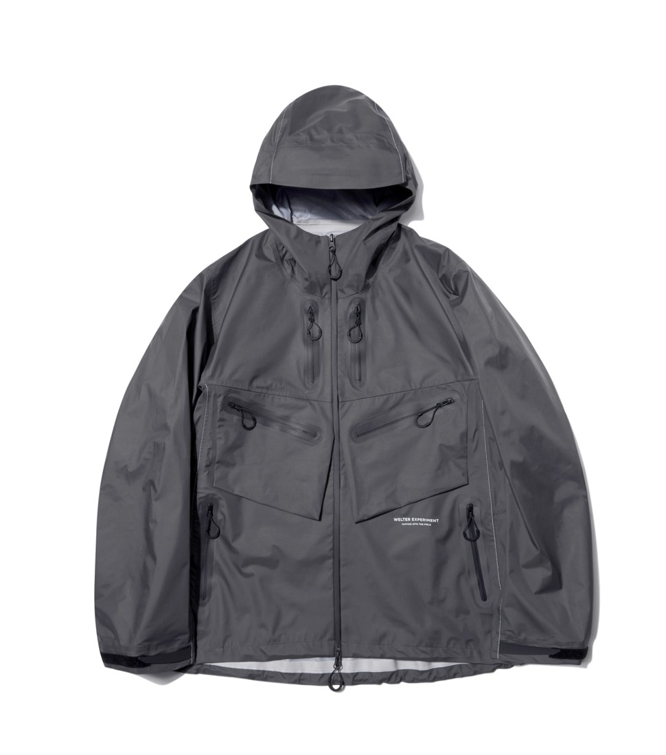[WELTER EXPERIMENT]WOL014_3-LAYER UTILITY FIELD SHELL JACKET&#039;GRAY&#039;