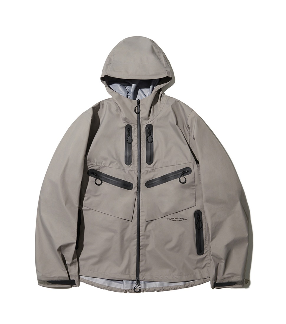 [WELTER EXPERIMENT]WOL013_3-LAYER UTILITY FIELD SHELL JACKET&#039;WARM GRAY&#039;