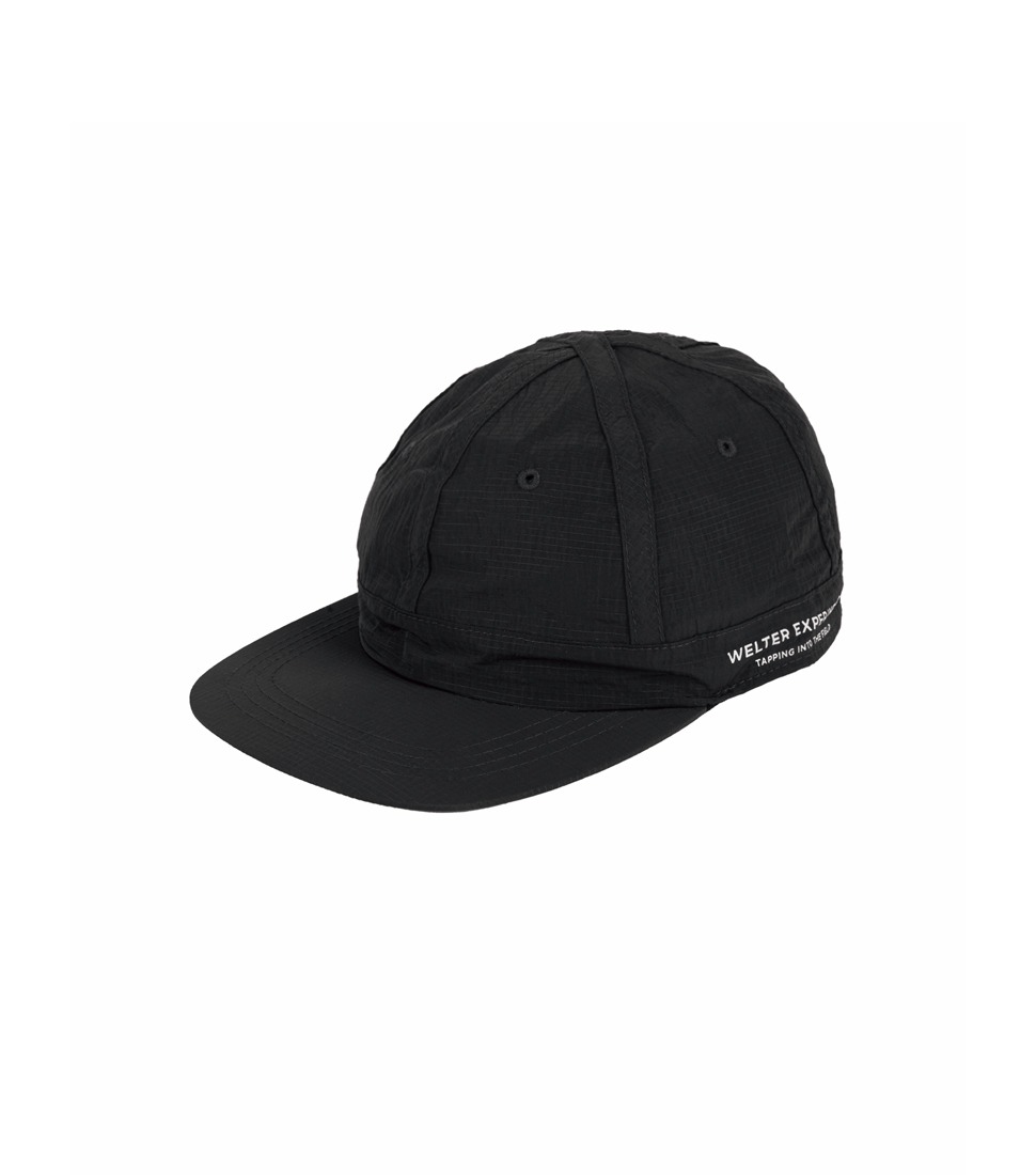 [WELTER EXPERIMENT]WHL003_HIKING PU COATED 6 PANEL CAP&#039;BLACK&#039;