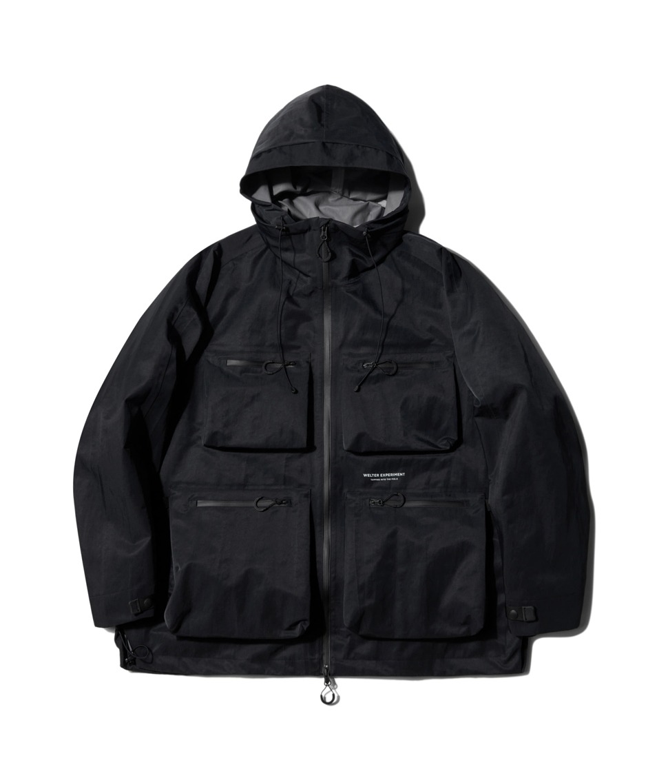 [WELTER EXPERIMENT]WOL002_3-LAYER COMPACT UTILLITY JACKET&#039;BLACK&#039;