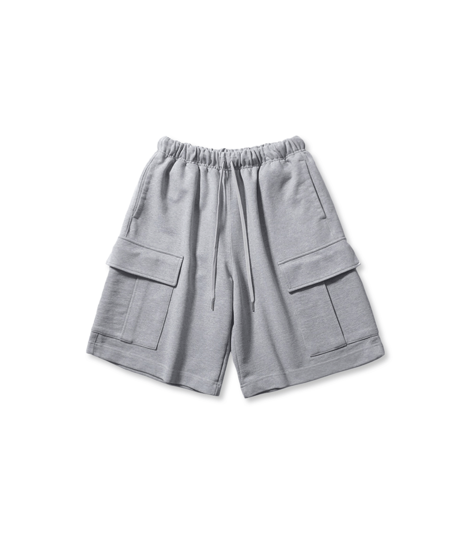 [MOIF]OVER MIL SWEAT SHORTS&#039;HEATHER GRAY&#039;